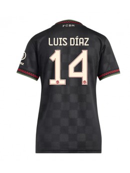 Billige Bayern Munich Luis Diaz #14 Tredjedrakt Dame 2025-26 Kortermet